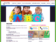 Tablet Screenshot of alexandradaycare.com